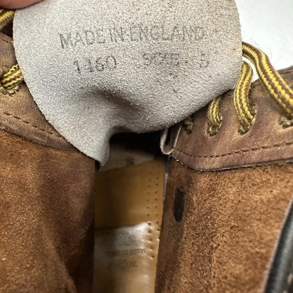 Dr. Martens Doc England RARE  90's Vintage Crazy Horse 1460 Boots UK 5 Sz 6M 7W - Picture 7 of 8